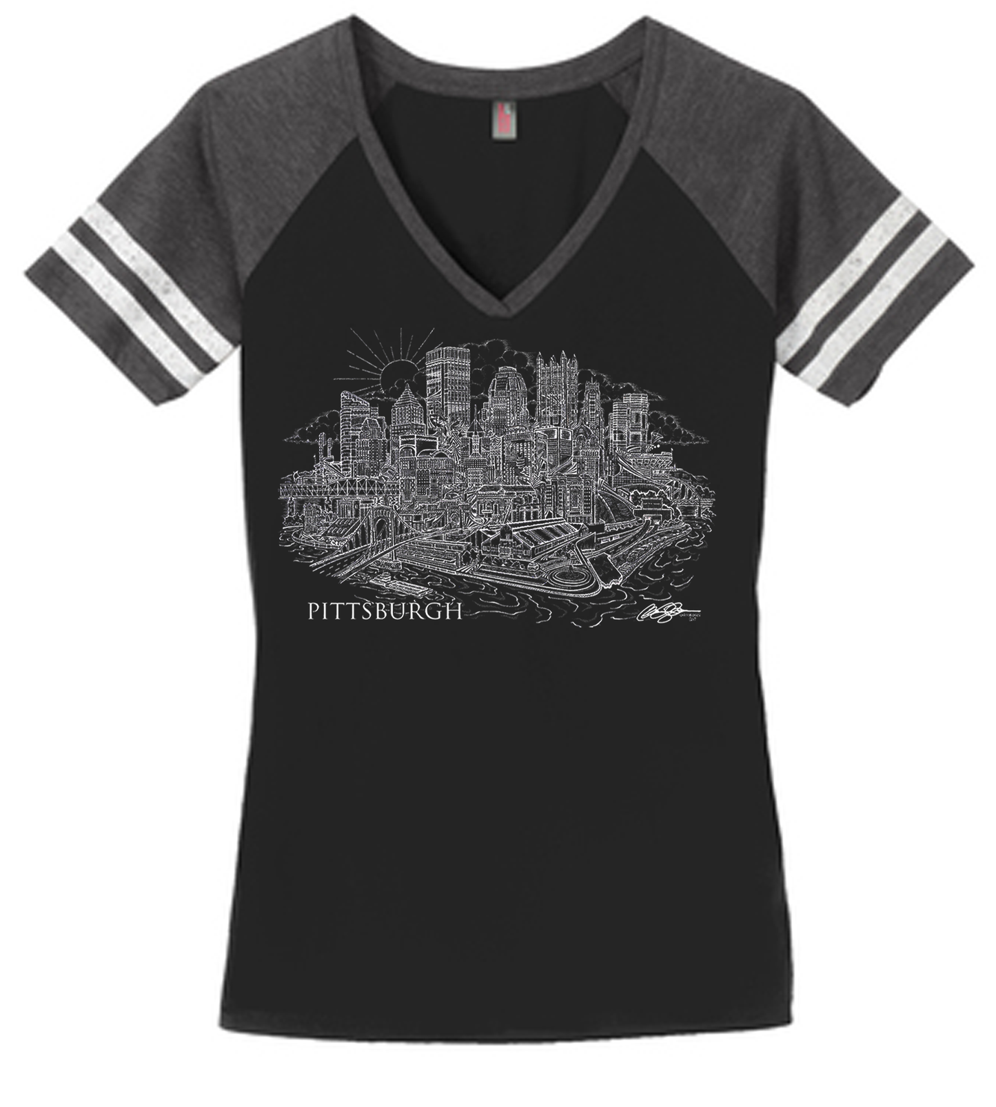 Pittsburgh City Women's V-Neck (Multiple Options)