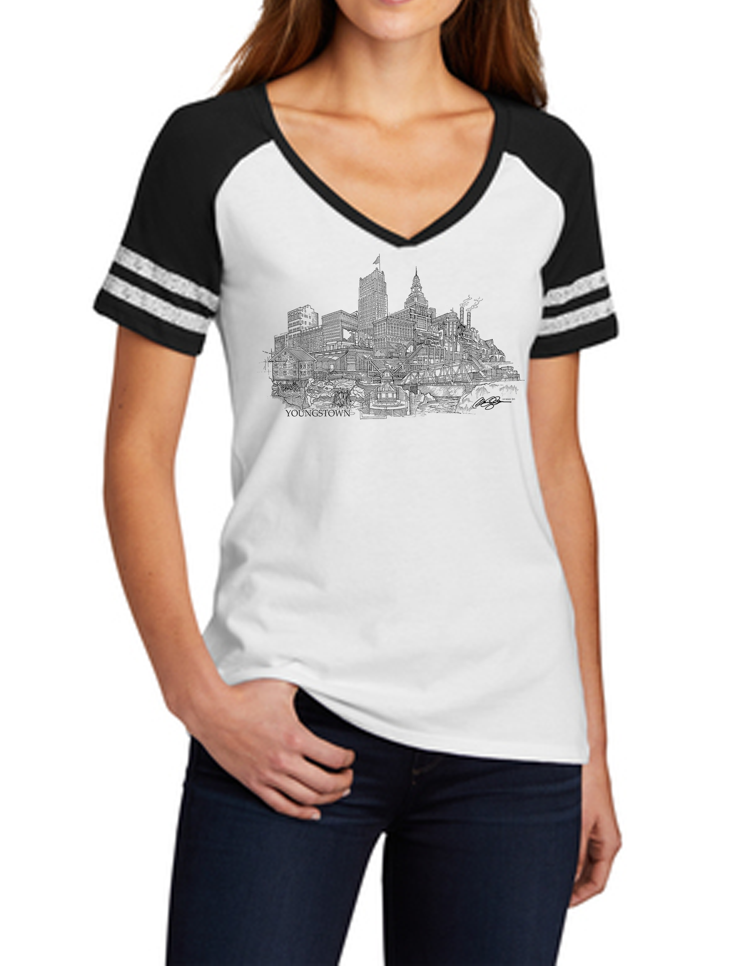 Youngstown T-Shirt Women's V-Neck