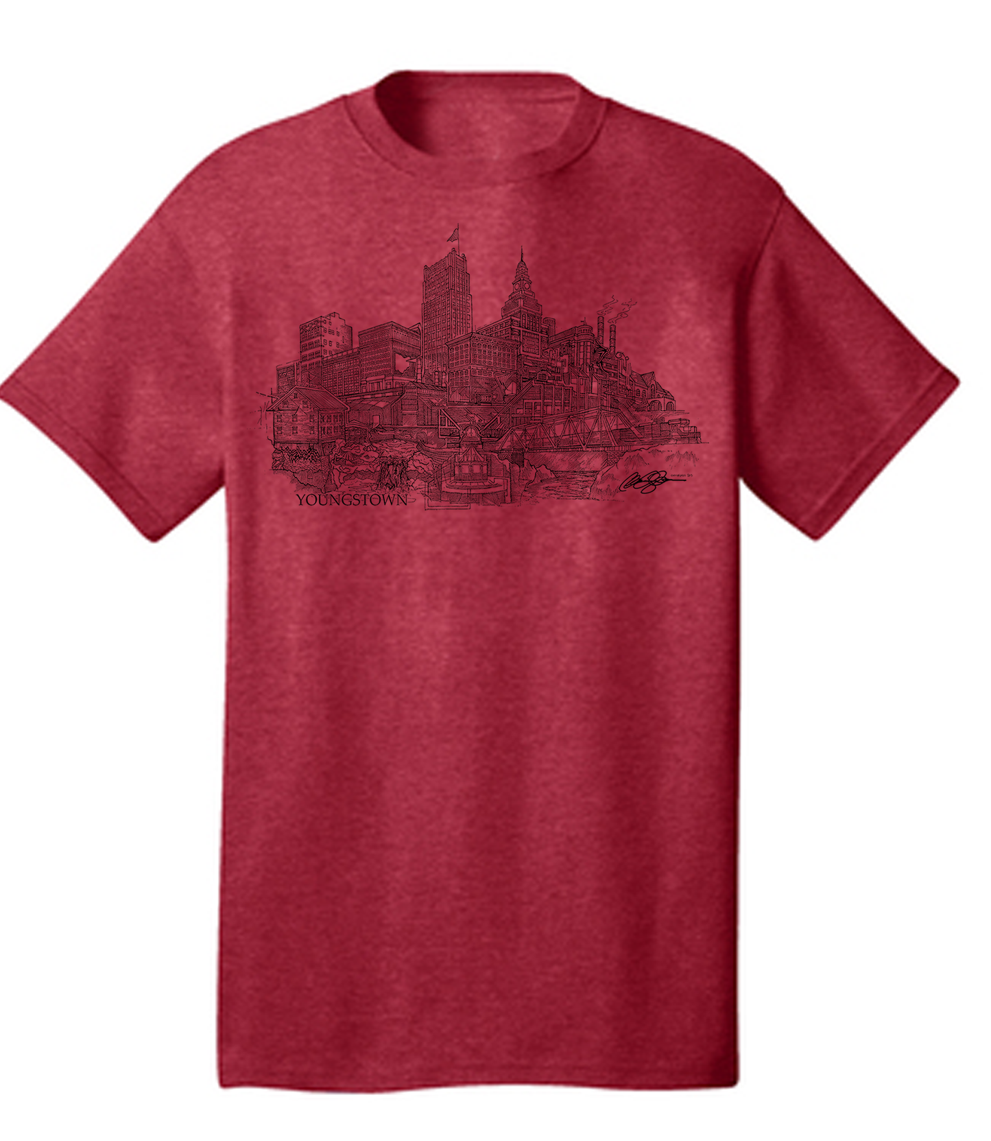 Youngstown T-Shirt Heather Red