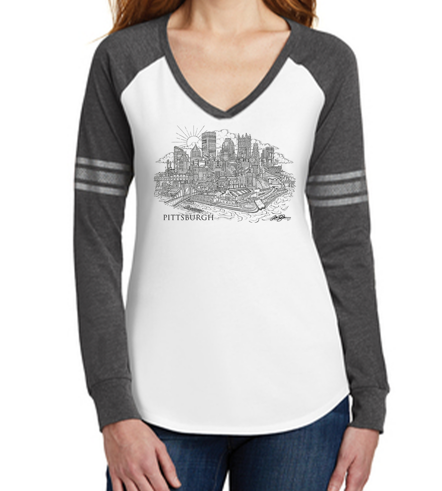 Pittsburgh City Women's V-Neck (Multiple Options)