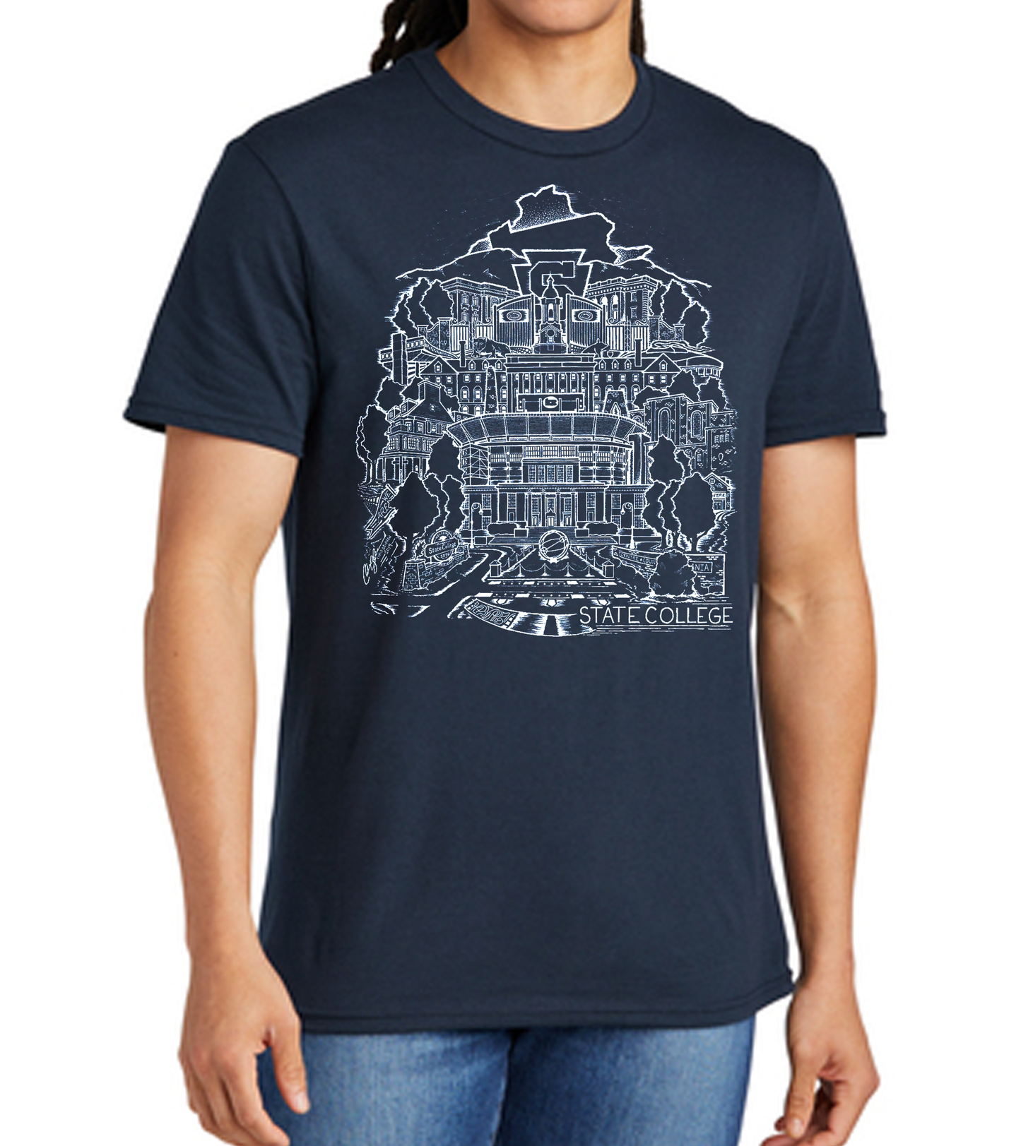 State College T-Shirt Navy