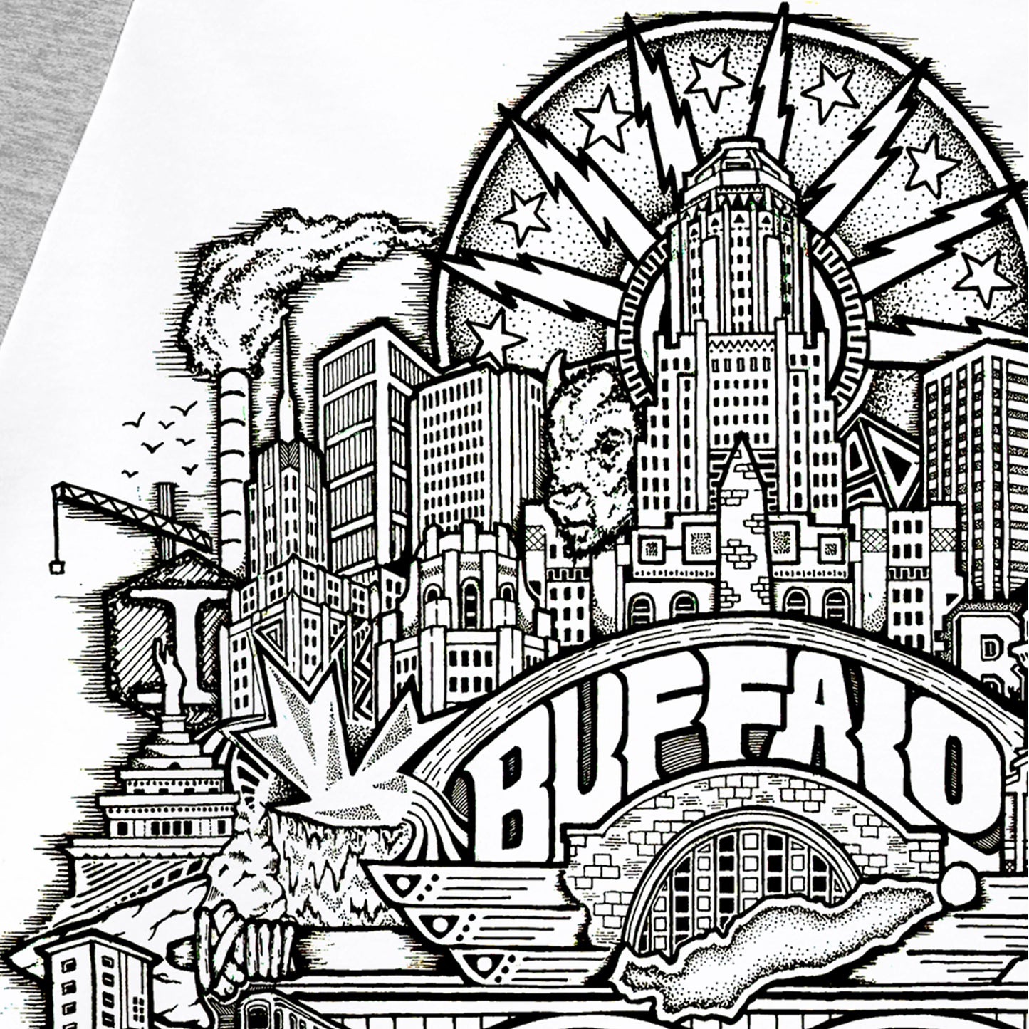 Buffalo White/Grey Raglan
