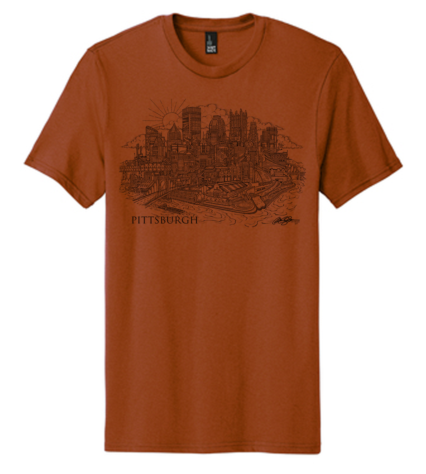Pittsburgh City Burnt Orange