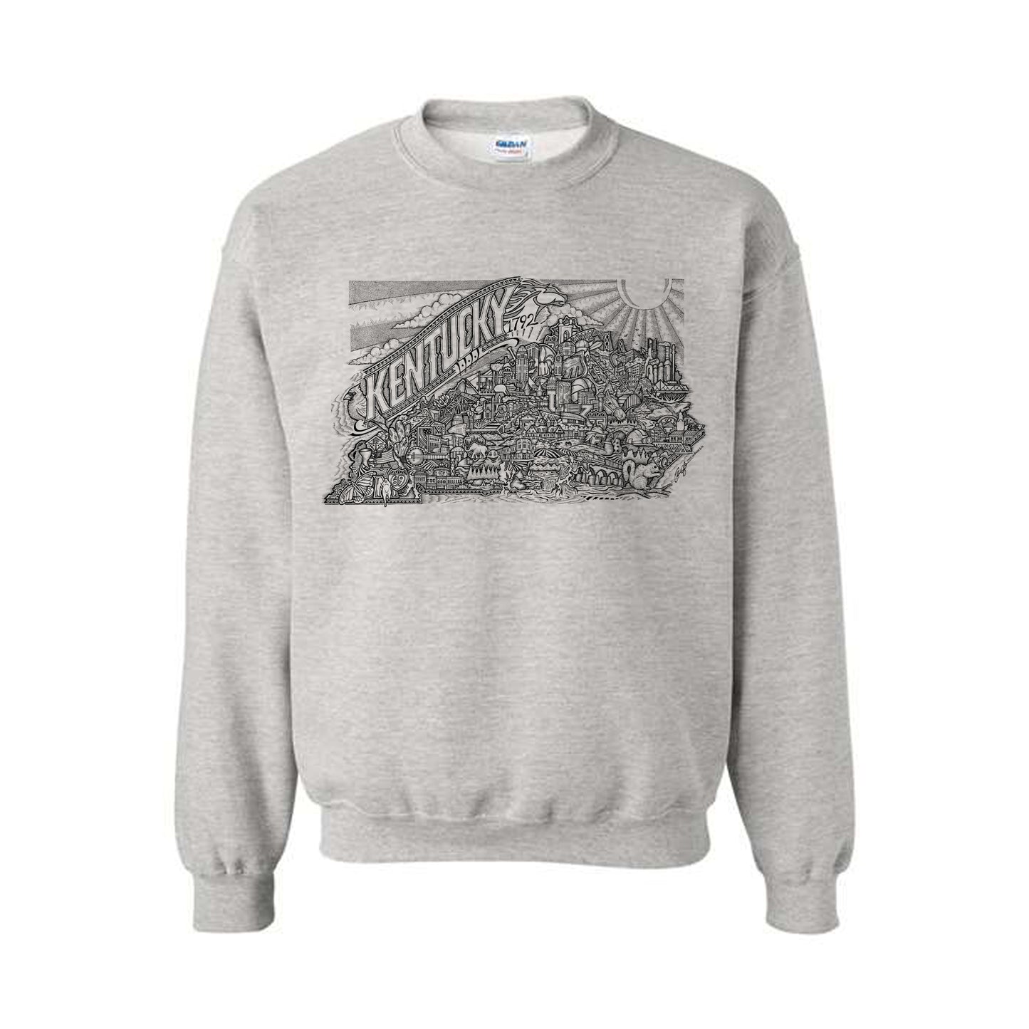 Kentucky Map Sweatshirt