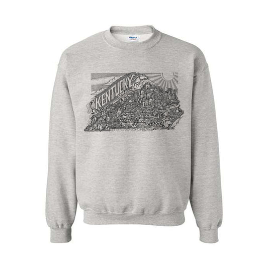 Kentucky Map Sweatshirt