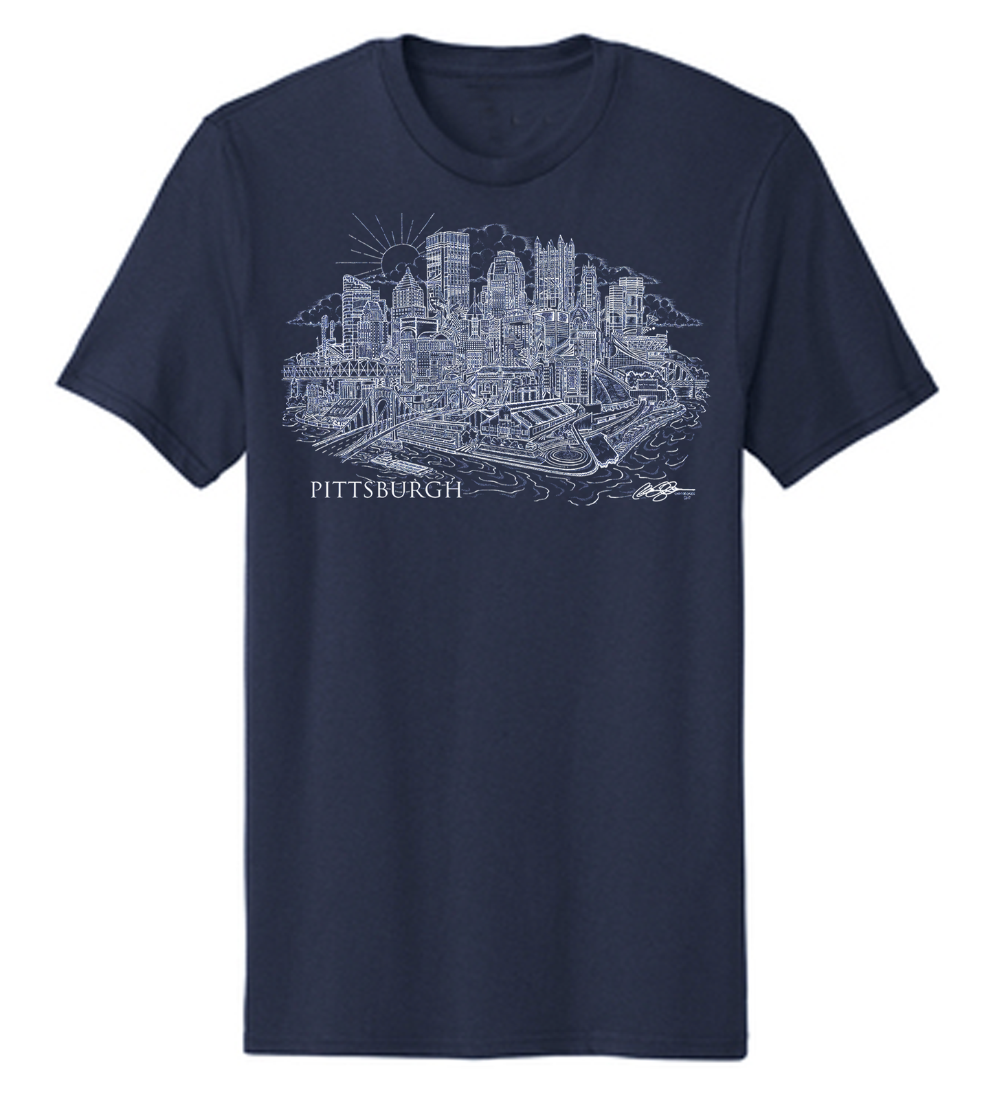 Pittsburgh City Shirt Navy