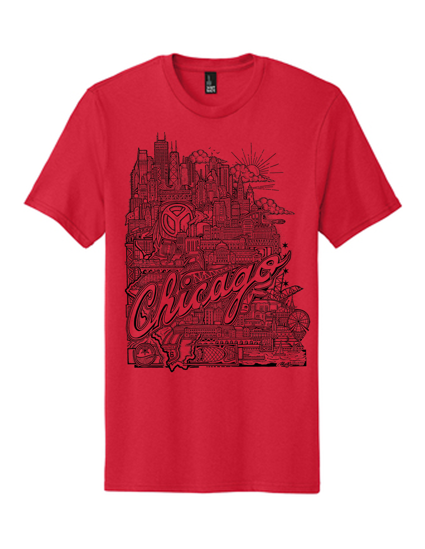 Chicago T-Shirt Burnt Orange