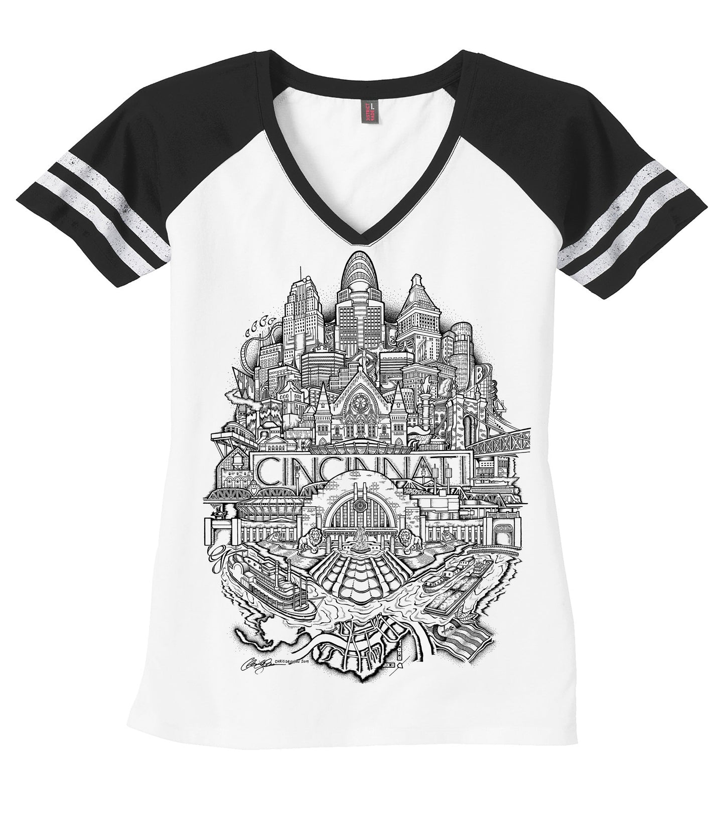 Cincinnati Women’s V-Neck Shirt