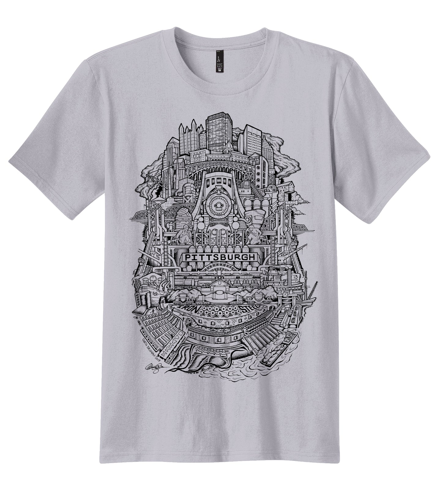 Pittsburgh Steel Shirt Silver