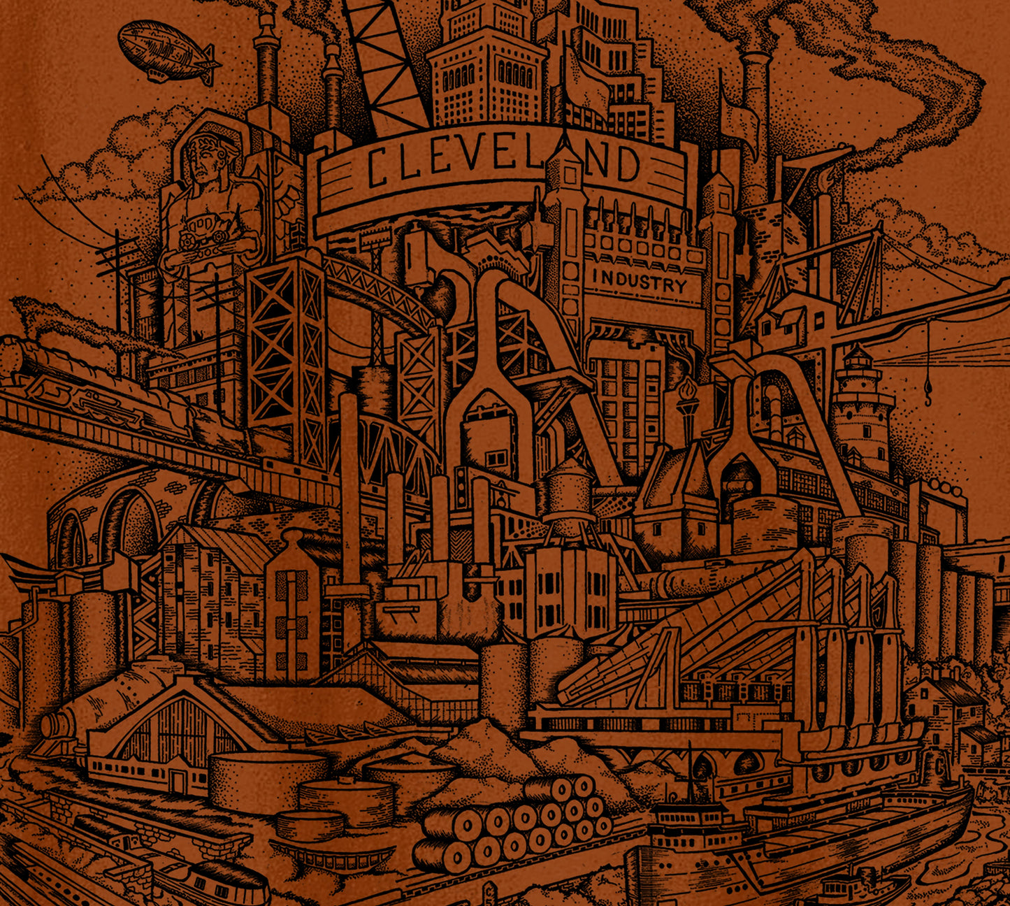 Cleveland Industry Shirt Burnt Orange