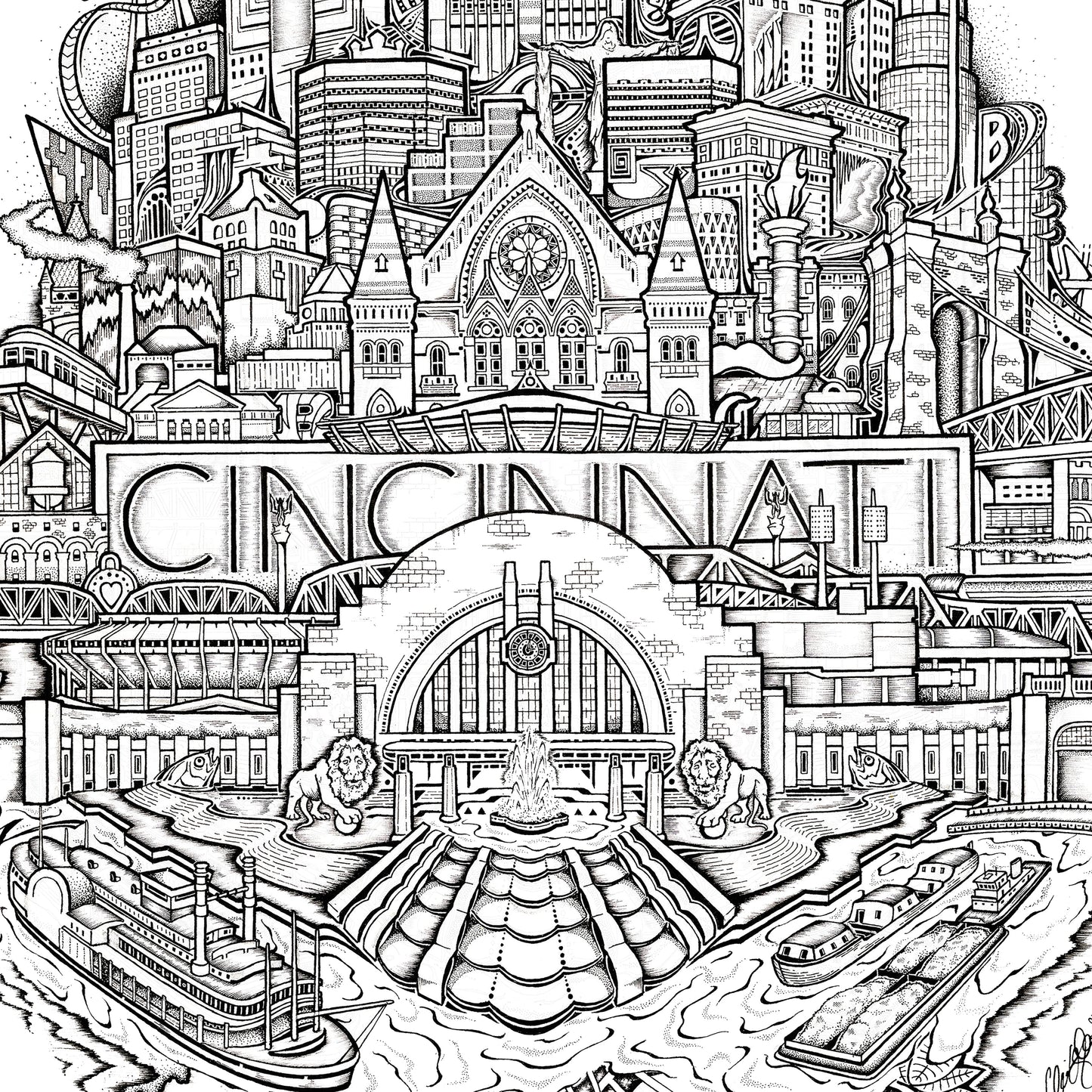 Cincinnati Women’s V-Neck Shirt