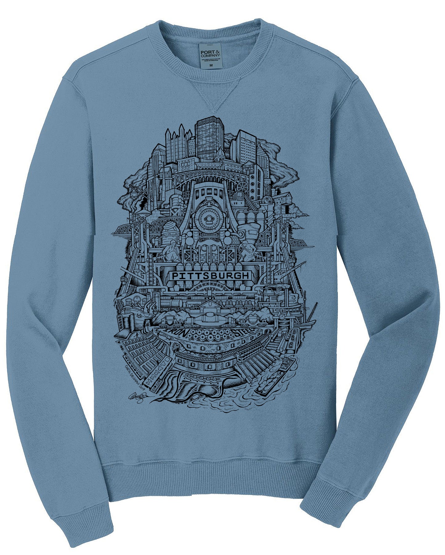 Pittsburgh Steel Sweatshirt Mist Blue
