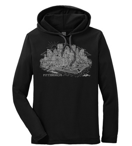 Pittsburgh City Hooded T-Shirt