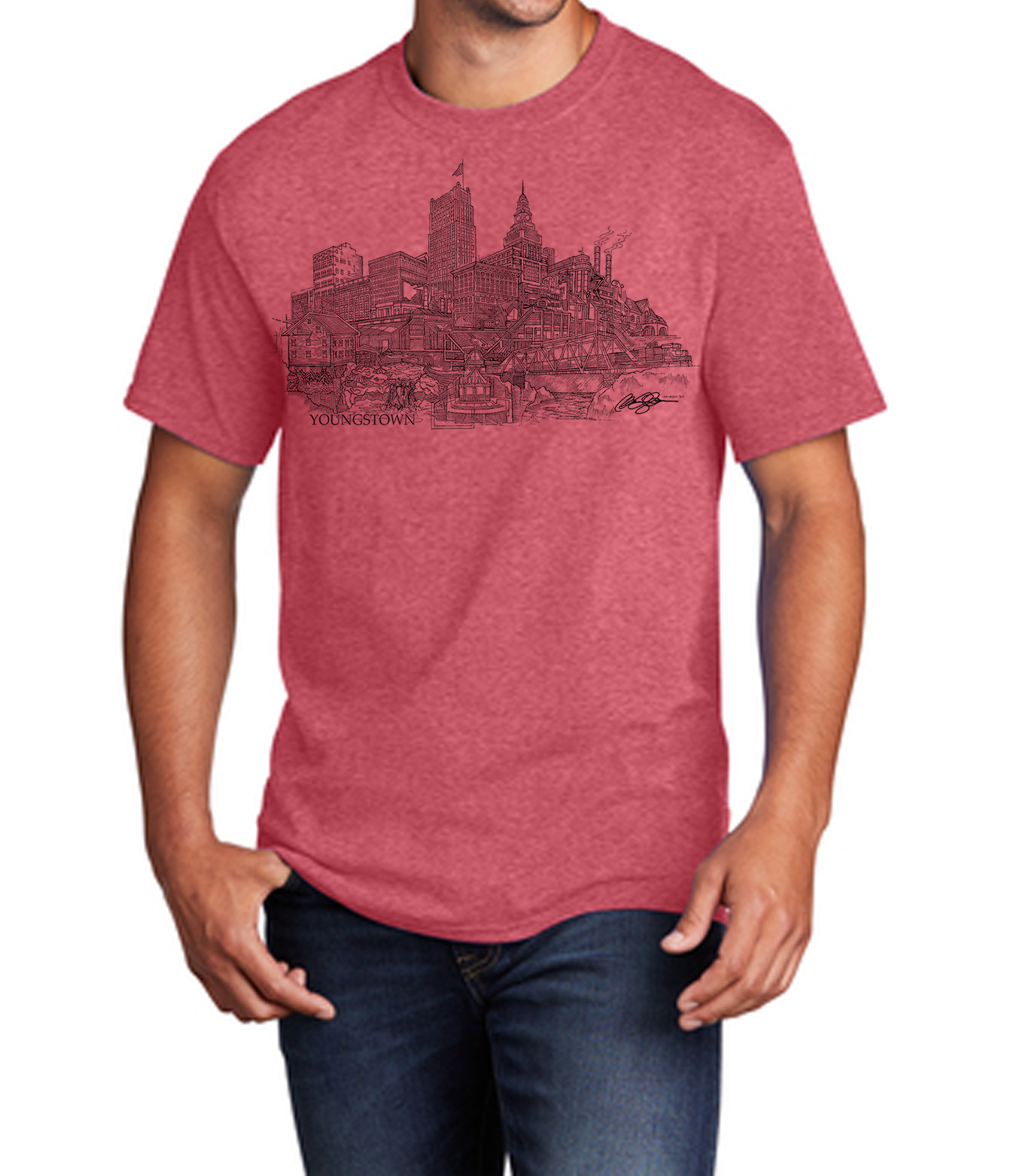 Youngstown T-Shirt Heather Red