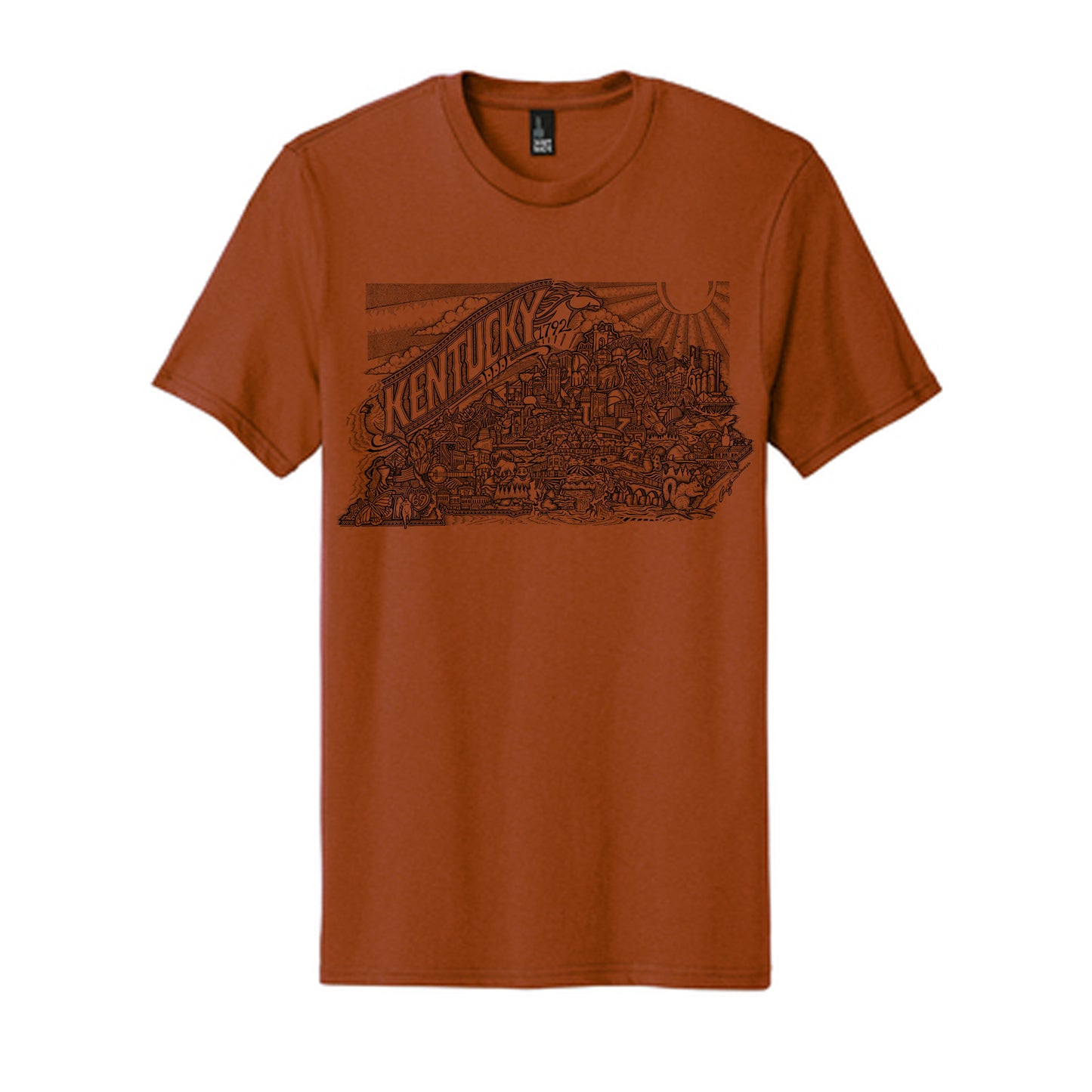 Kentucky Map T-Shirt (Multiple Options Available)