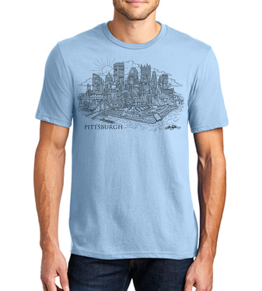 Pittsburgh City Shirt Light Blue