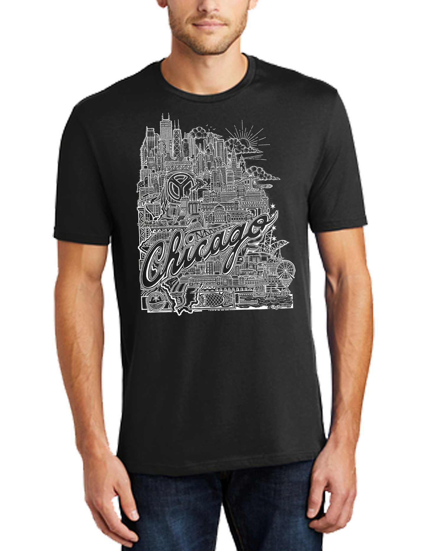 Chicago T-Shirt Black