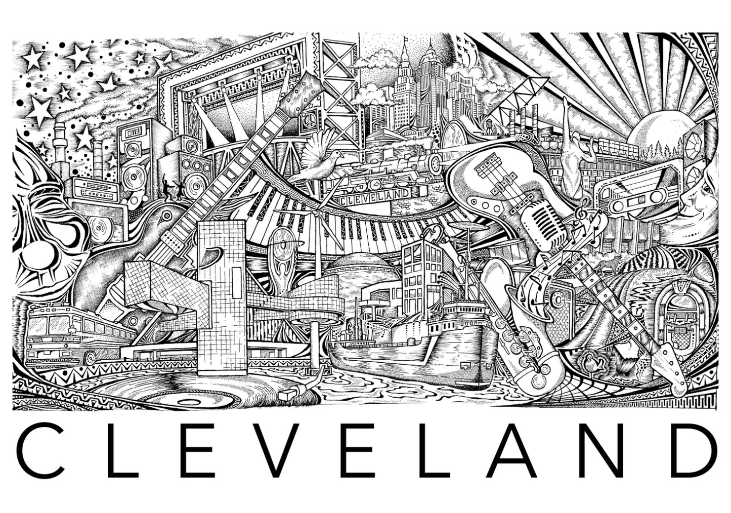 Cleveland Rock shirt (Black)