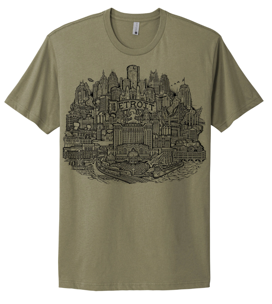 Detroit Skyline Shirt (Multiple Options)