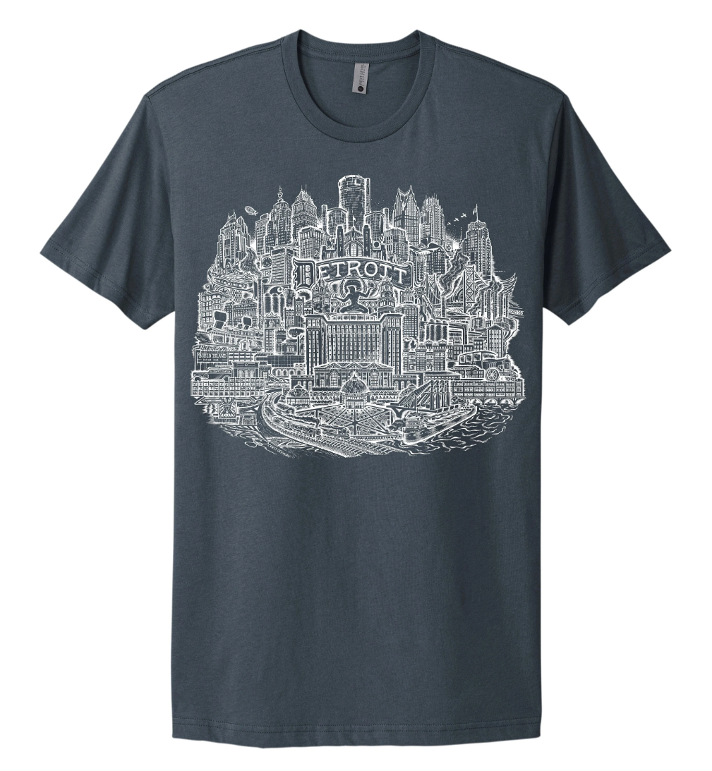 Detroit Skyline Shirt (Multiple Options)