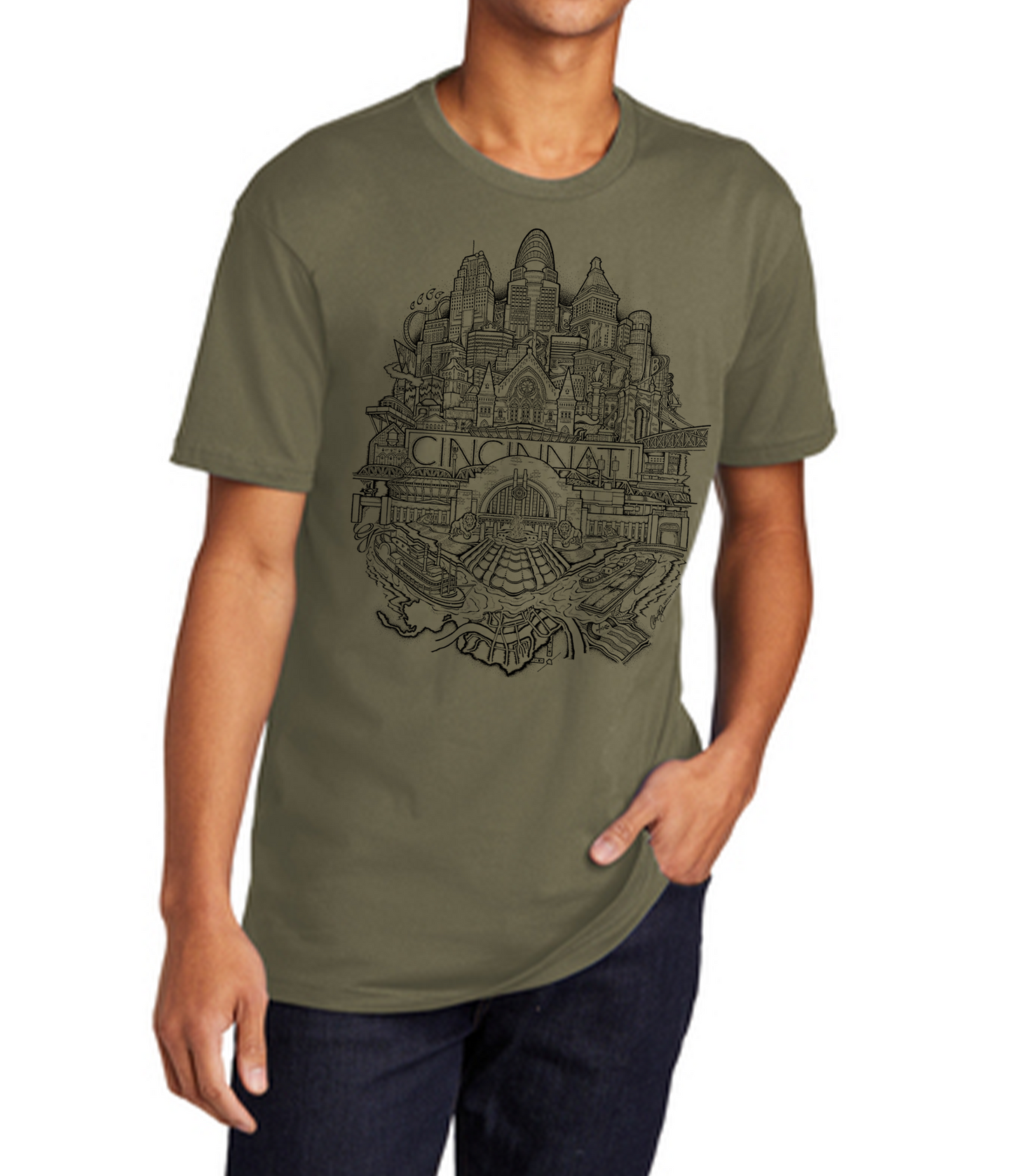 Cincinnati Shirt T-Shirt (Multiple Options)