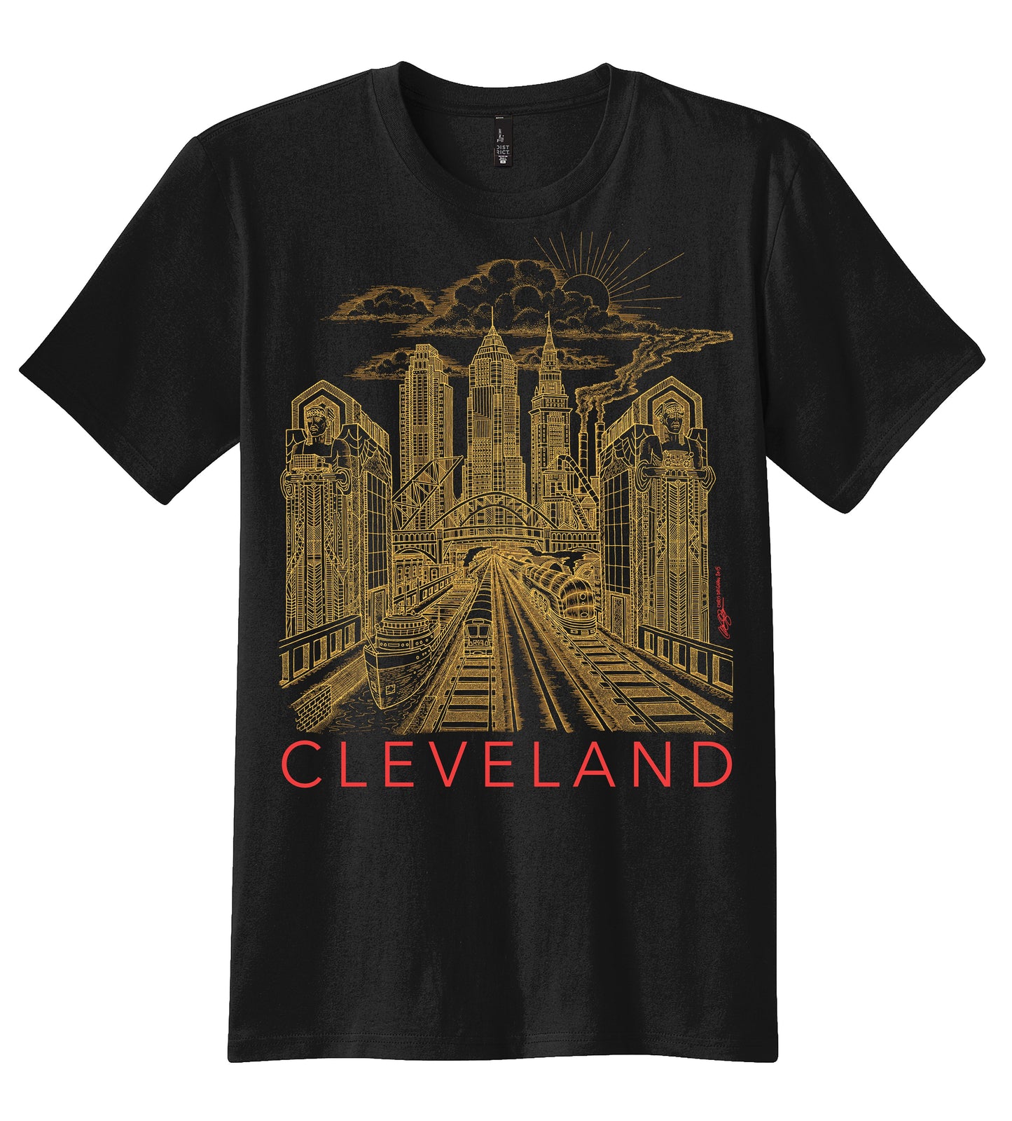 Cleveland Guardian Black T-Shirt