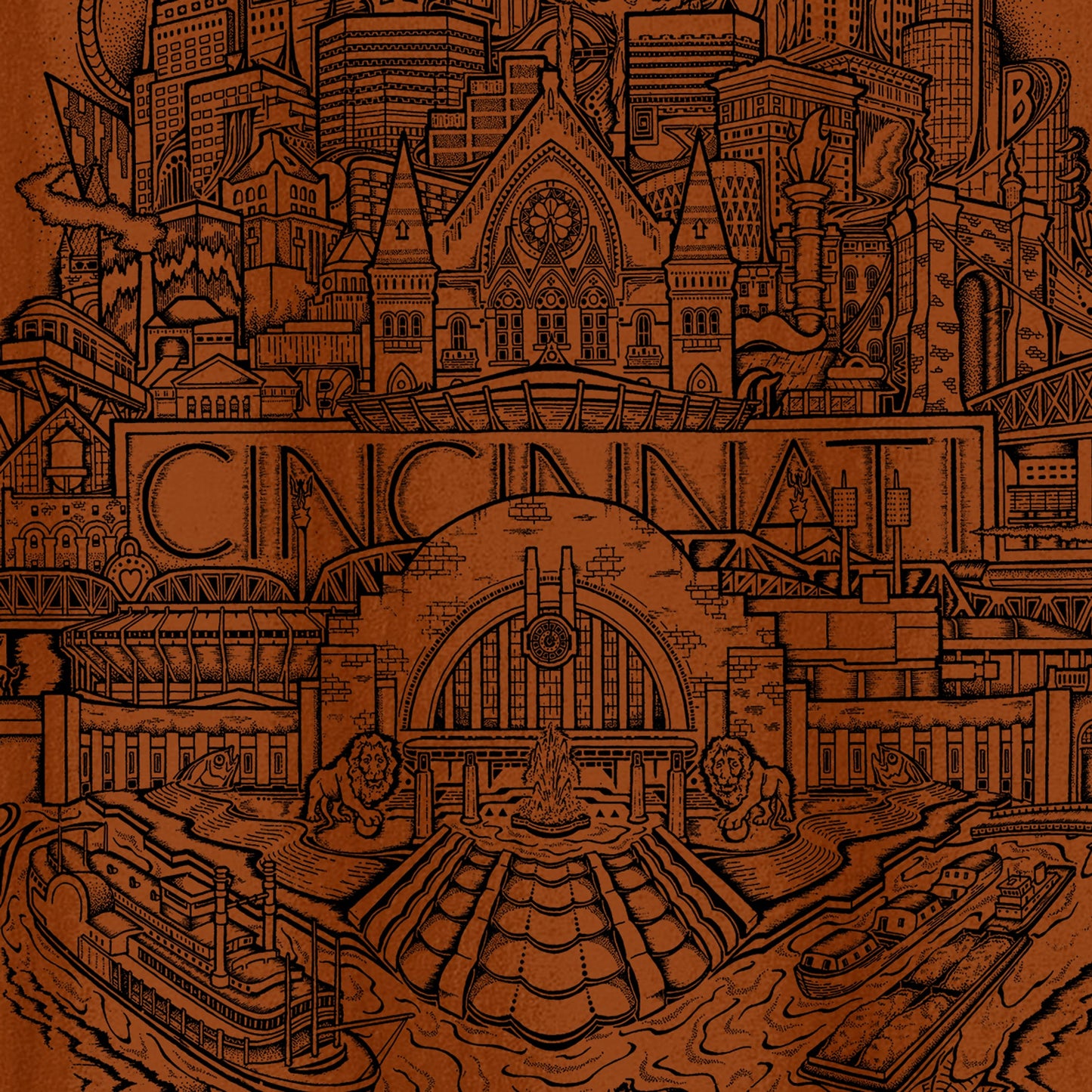 Cincinnati Shirt Burnt Orange