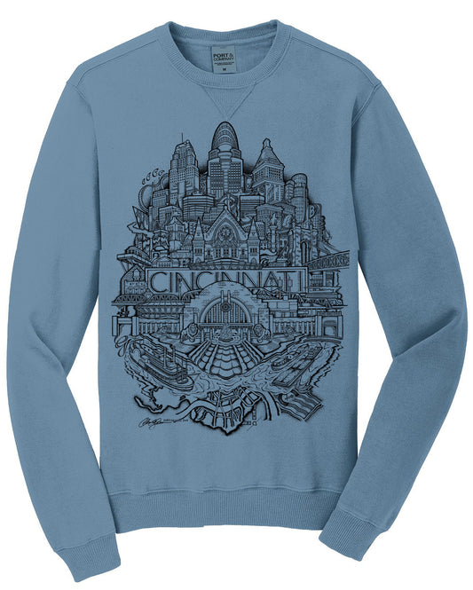 Cincinnati Sweatshirt Mist Blue