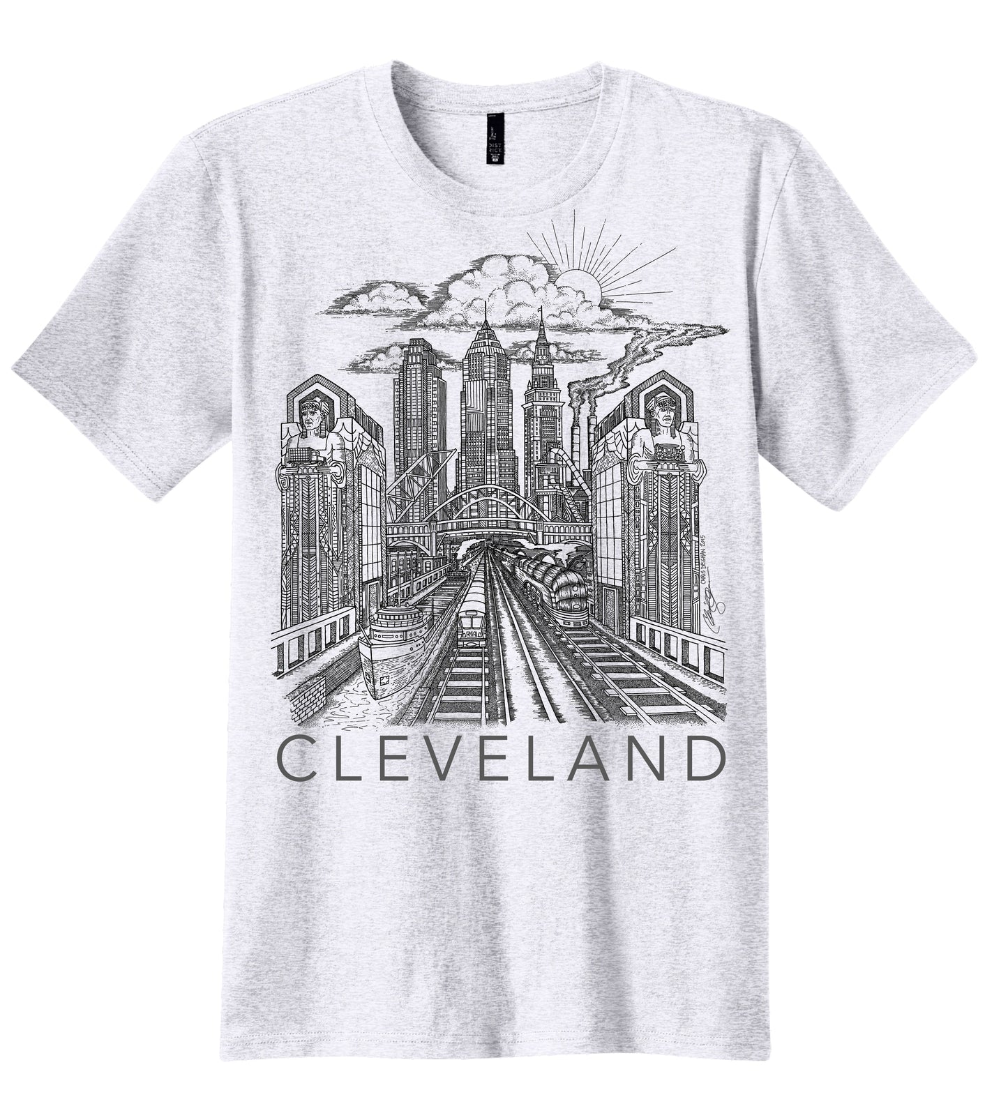 Cleveland Guardian T-Shirt Ash Grey